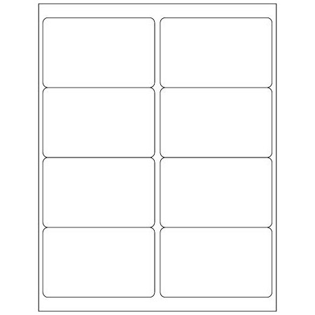 Bsc Preferred 4 x 2-1/2'' White Rectangle Laser Labels, 800PK BUY00025269